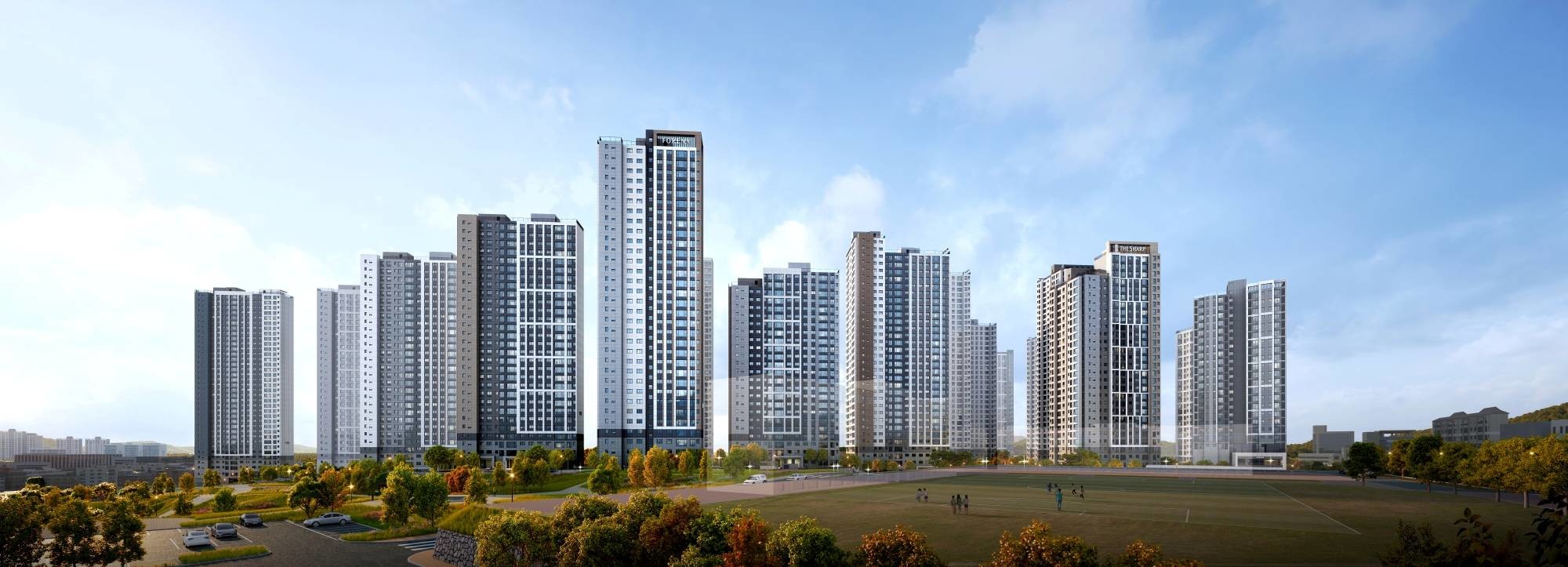 포레나더샵 인천시청역 투시도 / 한화 건설부문 제공