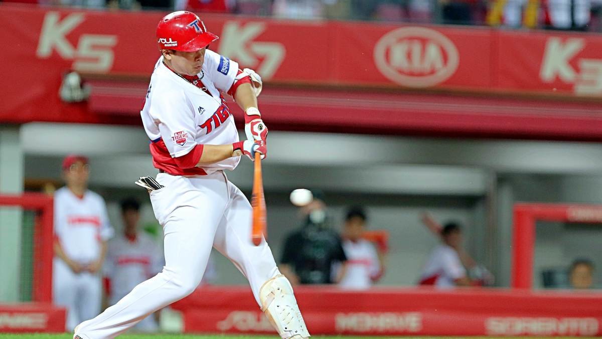 기아 타이거즈 시절 안치홍. / 뉴스1