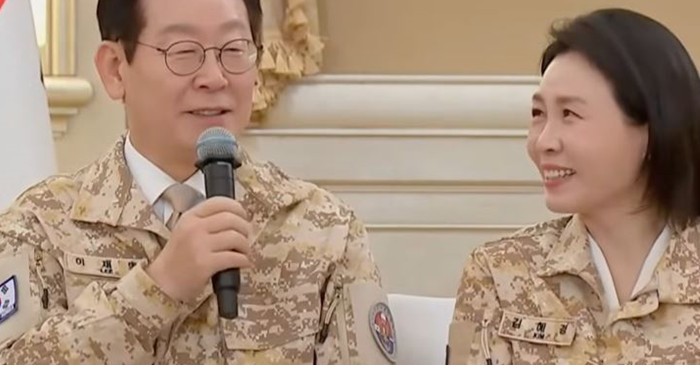 이재명 대통령과 김혜경 여사 / 유튜브 '엠키타카 MKTK'