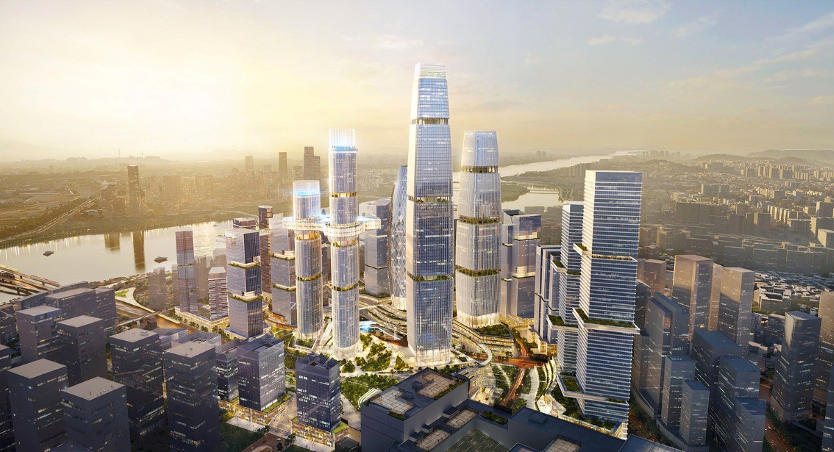 용산국제업무지구 조감도 / 코레일