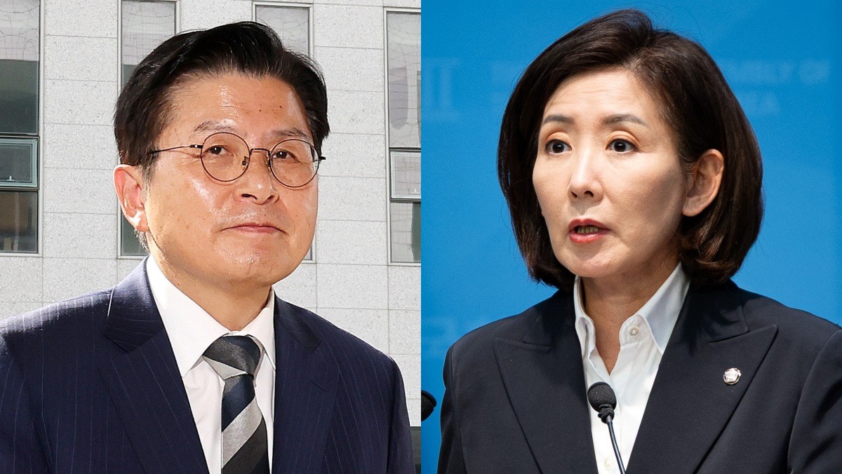 황교안 전 국무총리와 나경원 국민의힘 의원 / 뉴스1