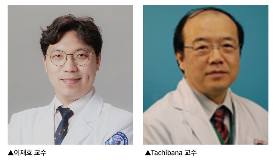 이재호 교수(왼쪽), Tachibana 교수. / 계명대학교 동산의료원 제공