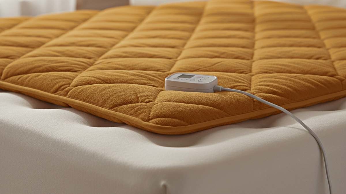 매트리스 위의 전기장판. 기사 내용을 바탕으로 AI가 생성한 자료사진.