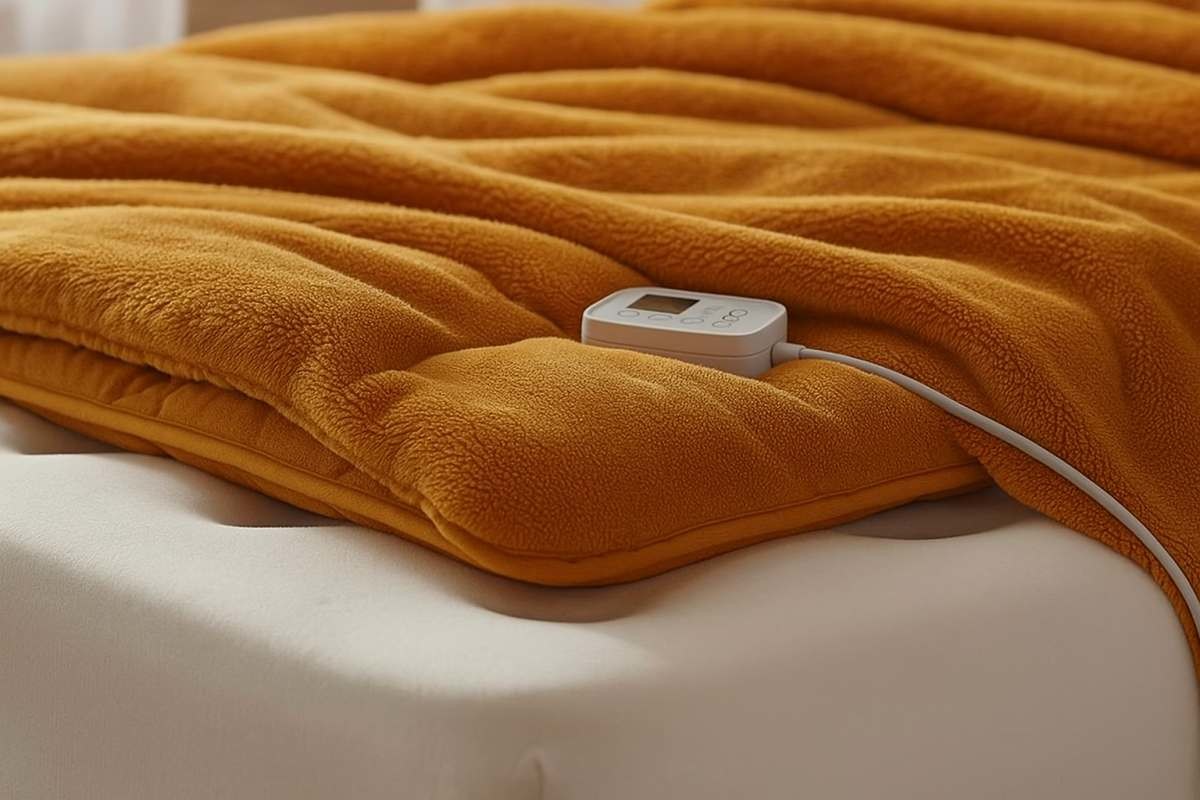 전기장판 위에 깔린 두꺼운 이불. 기사 내용 바탕으로 AI가 생성한 자료사진.