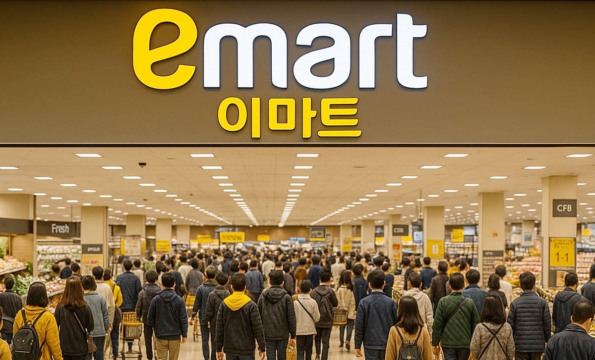 이마트 매장 모습. 기사 이해를 돕기 위해 AI를 활용해 제작한 자료 이미지. 실제 모습과 다소 차이가 있을 수 있다. 이마트는 일요일인 11월 23일까지 치킨 대표 상품인 '어메이징 완벽치킨'을 행사카드로 결제할 경우 1팩당 3980원에 판매한다. 기존 가격인 6480원에서 약 39% 할인된 금액이다.