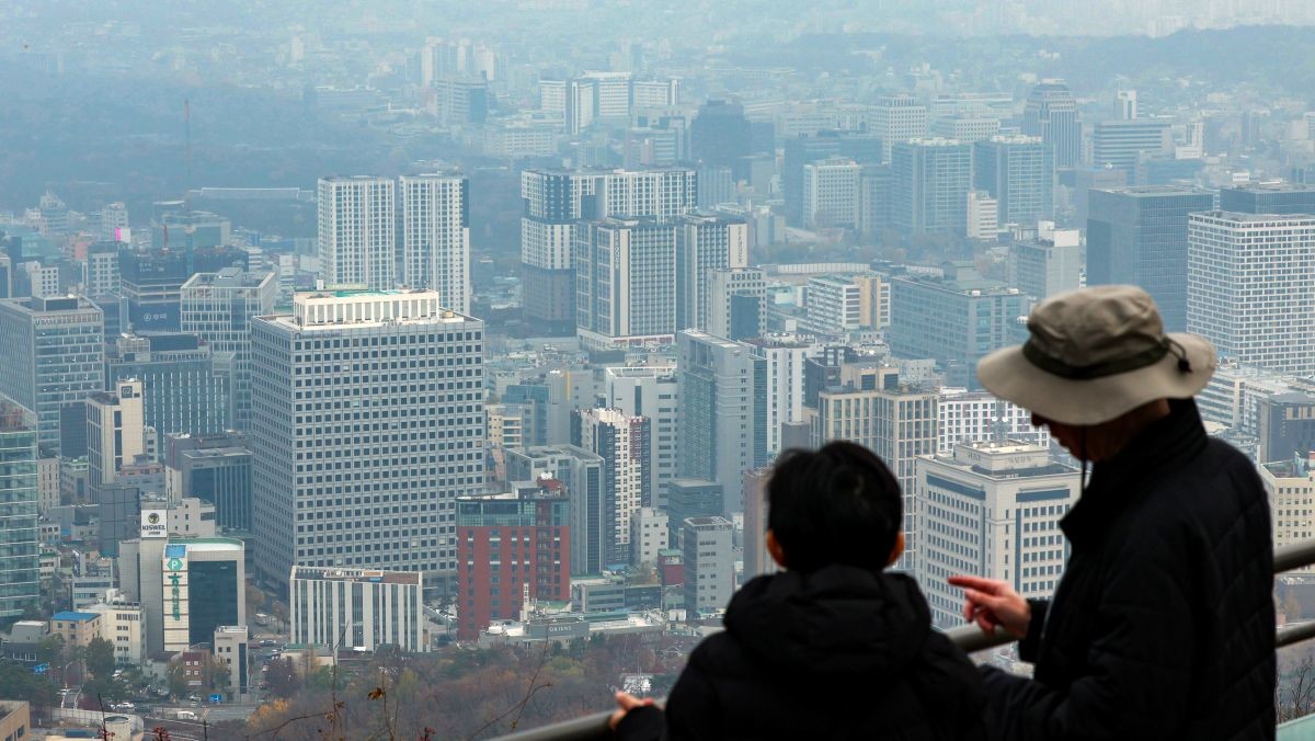 서울 용산구 남산에서 바라본 서울시내 아파트 단지 모습. / 뉴스1