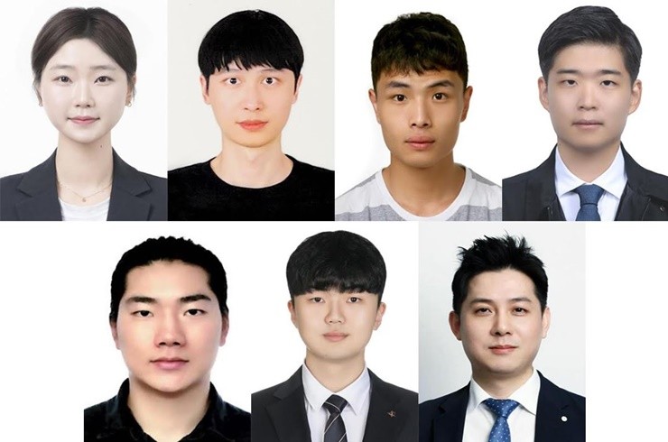 사진(위 왼쪽부터 최혜림, 크조우양, 펑보, 구본현, 아래 왼쪽부터 이태오, 노신비, 김태국 교수) / 사진제공=국립부경대