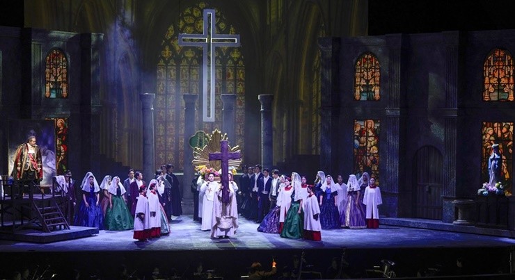 국립창원대학교 라 스텔라 오페라단이 선보인 ‘2025년 오페라 토스카(TOSCA)’가 지난 20~21일 창원 성산아트홀 대극장에서 총 3회 공연을 성공적으로 마무리하며 지역 문화예술계에 큰 감동을 전했다고 25일 밝혔다. / 사진제공=국립창원대