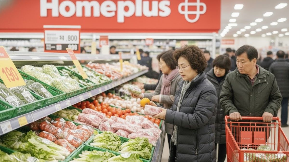 장보는 사람들. 기사 내용을 바탕으로 AI가 생성한 자료사진. (실제와 차이가 있을 수 있음을 알립니다.)