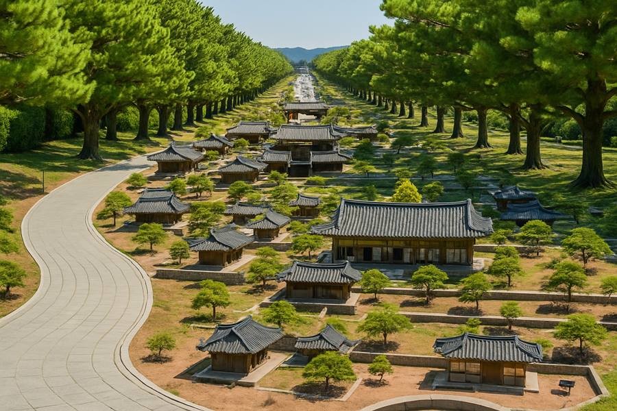 신라통일 평화정원 조감도(안)/이하 경북도