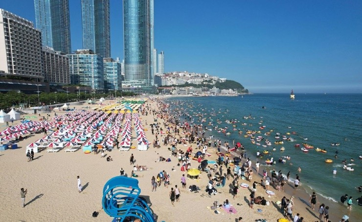 해운대해수욕장 전경.