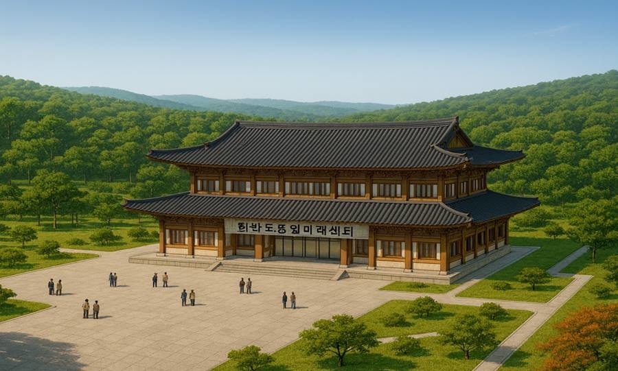 한반도 평화통일 미래센터 조감도(안)