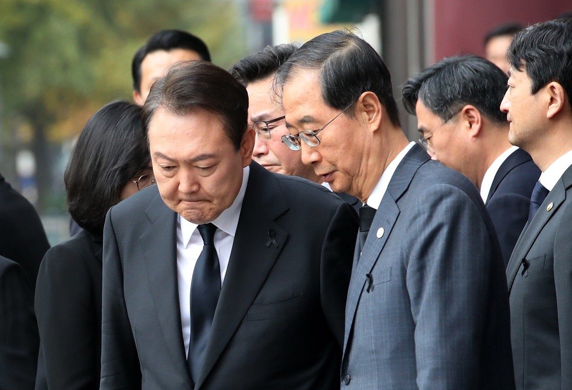 윤석열 전 대통령과 한덕수 전 국무총리 / 뉴스1