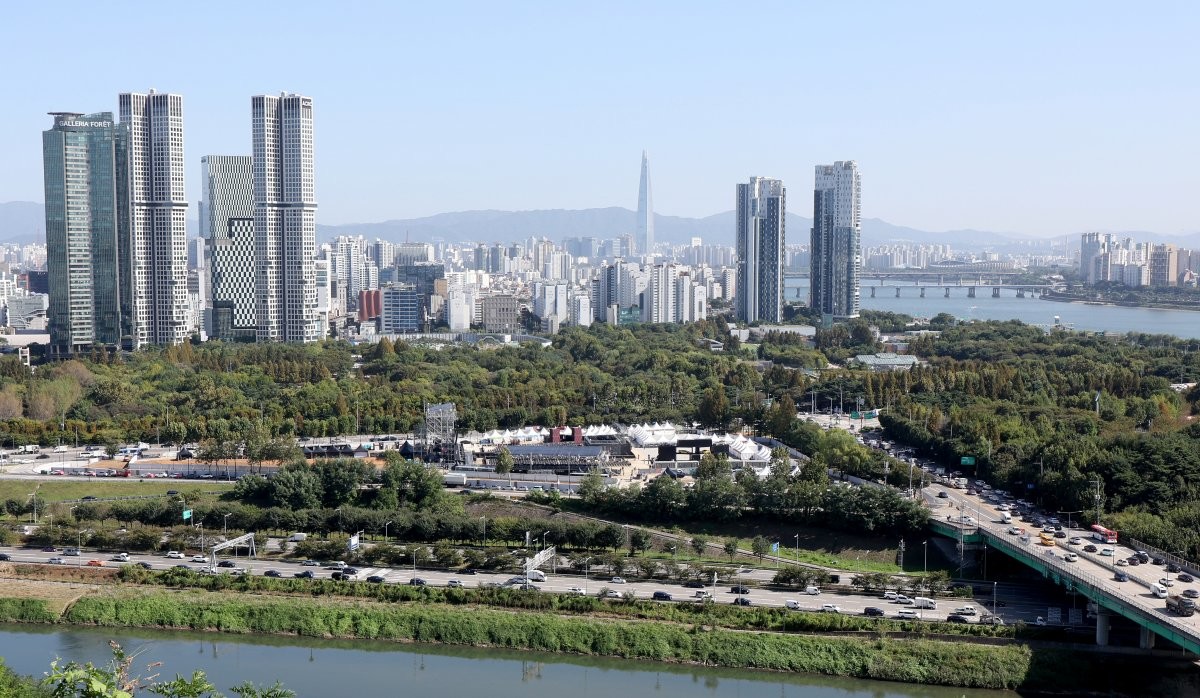 서울 성동구 성수동 삼표레미콘 부지 철거 후 모습 / 뉴스1