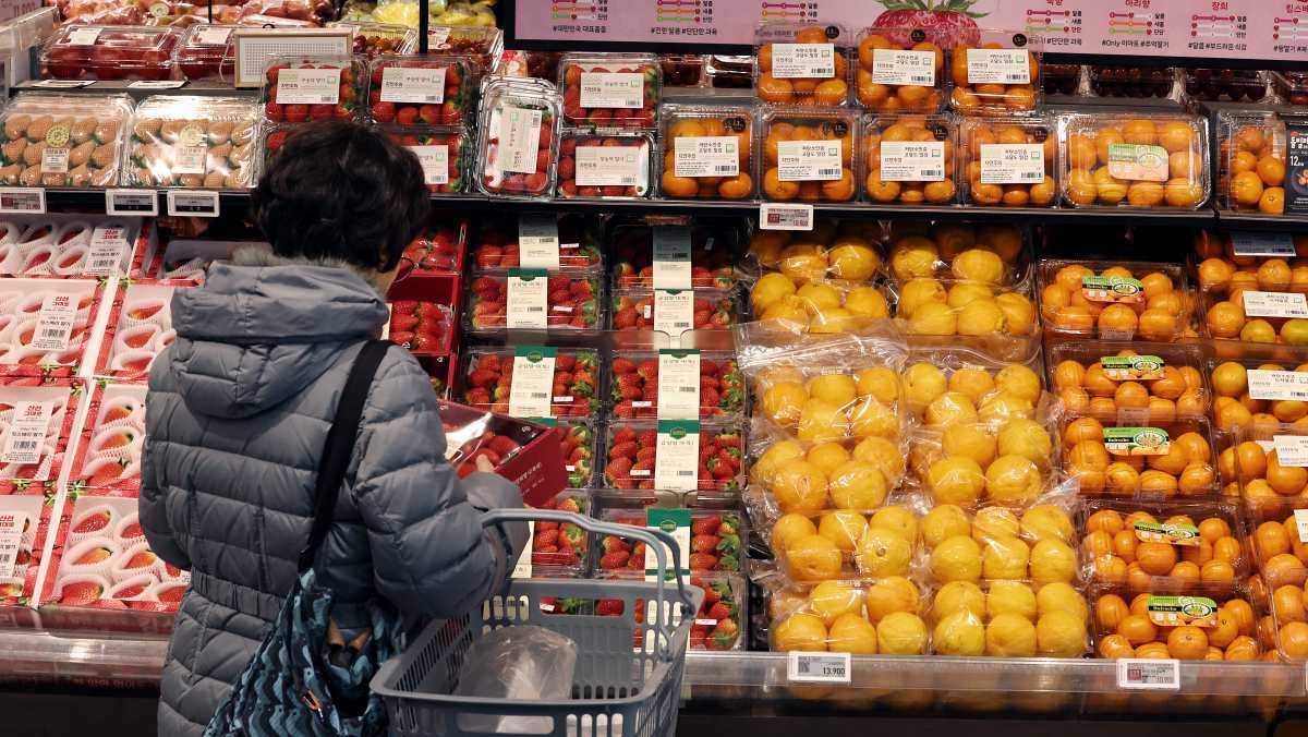 마트에서 장을 보는 시민 / 뉴스1