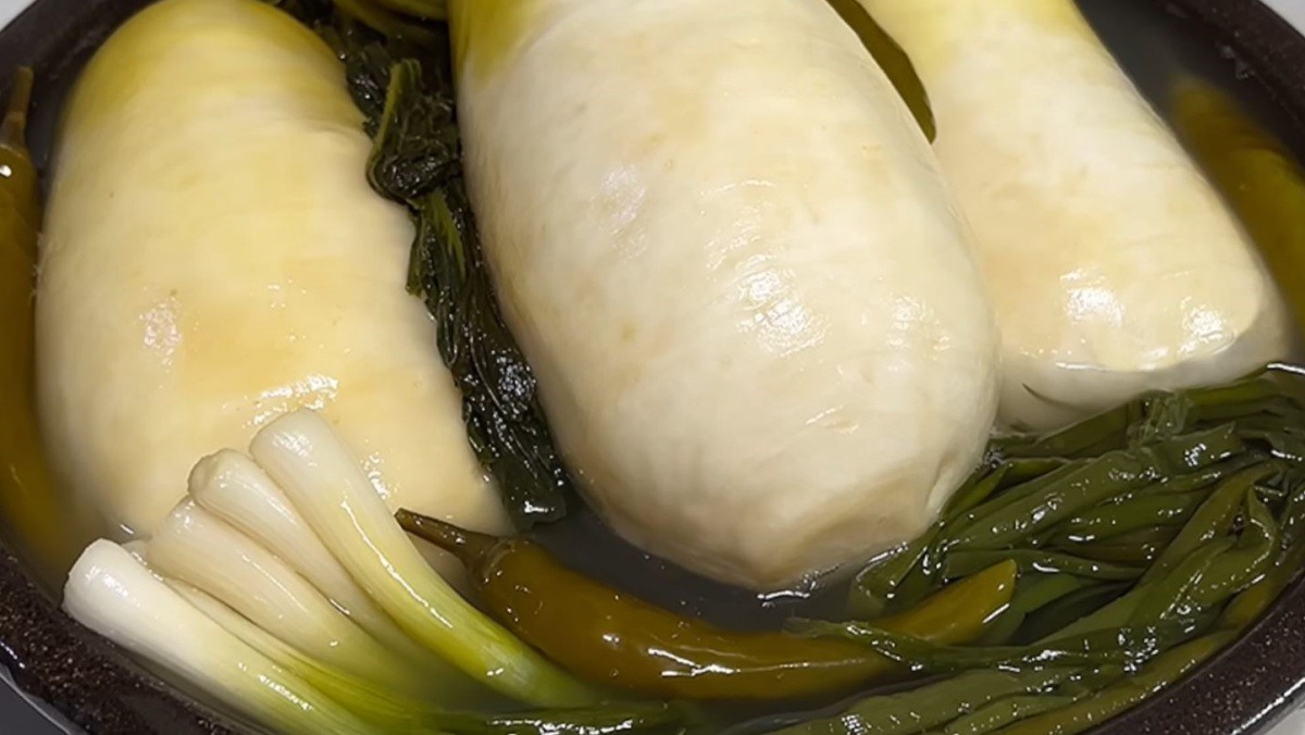 완성된 동치미. / 유튜브 '엄마의 요리백과'