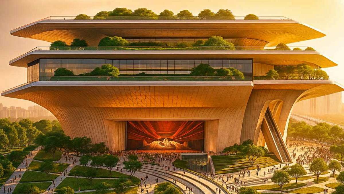 영등포구 여의도 '제2세종문화회관' 조감도. 기사 내용 토대로 AI툴 활용해 제작한 자료사진.