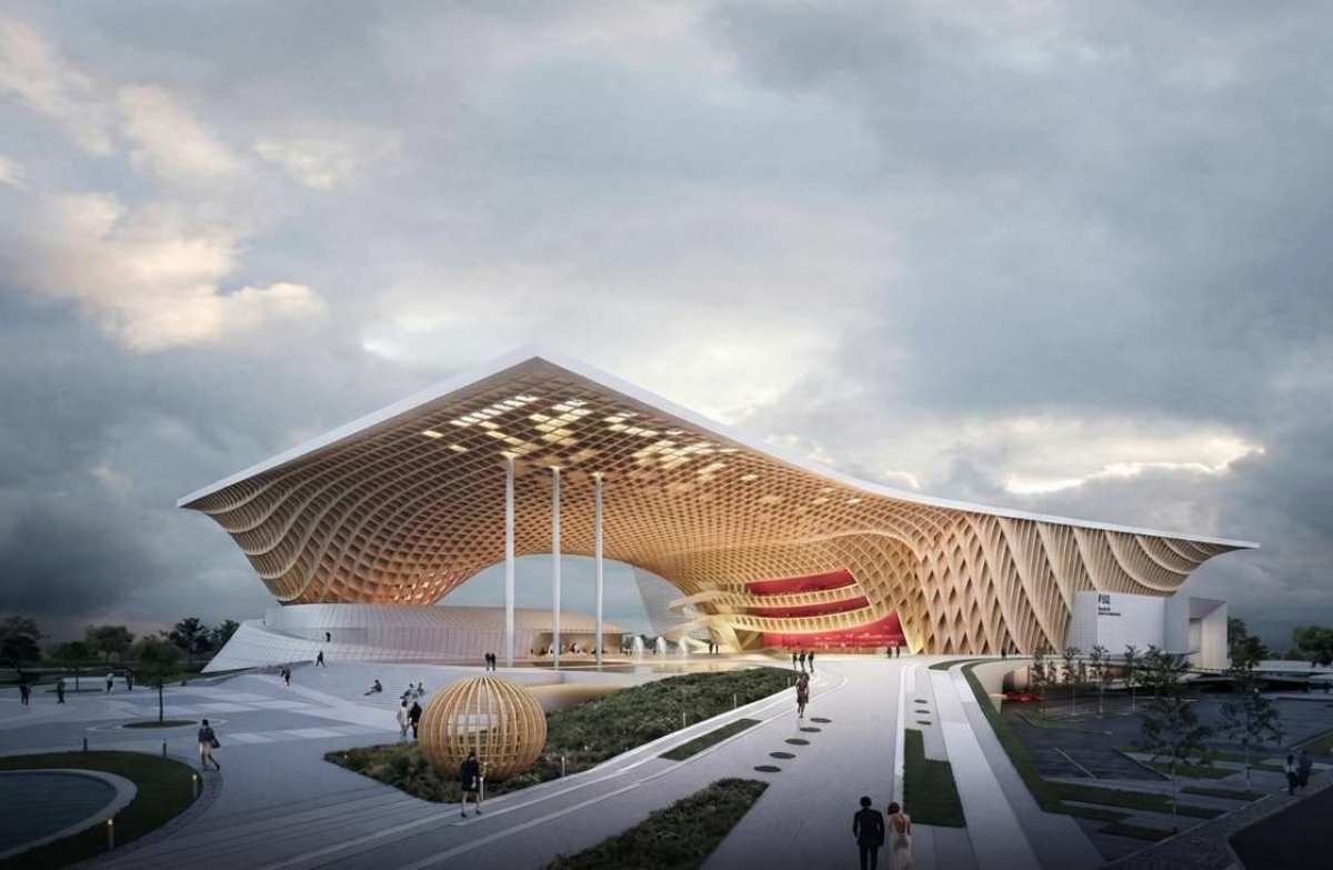 문래 예술의전당 조감도. AI 툴을 활용해 화질을 더 선명하게 수정했다. / 영등포구 제공