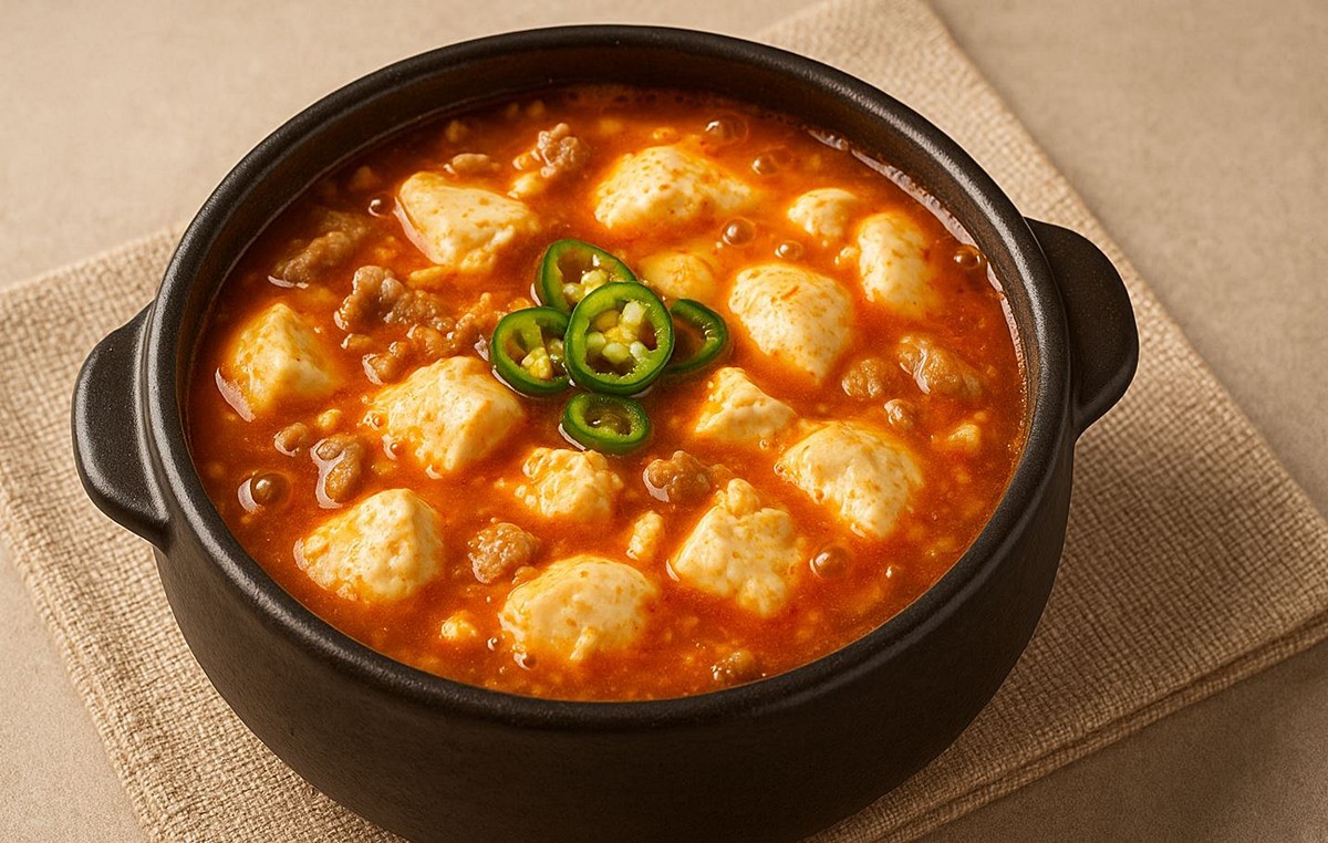 맛있는 순두부찌개. 순두부찌개는 한국인들이 좋아해 즐겨 먹는 대표적인 '국민 음식'입니다. 기사 이해를 돕기 위해 AI를 활용해 제작한 자료 이미지입니다.