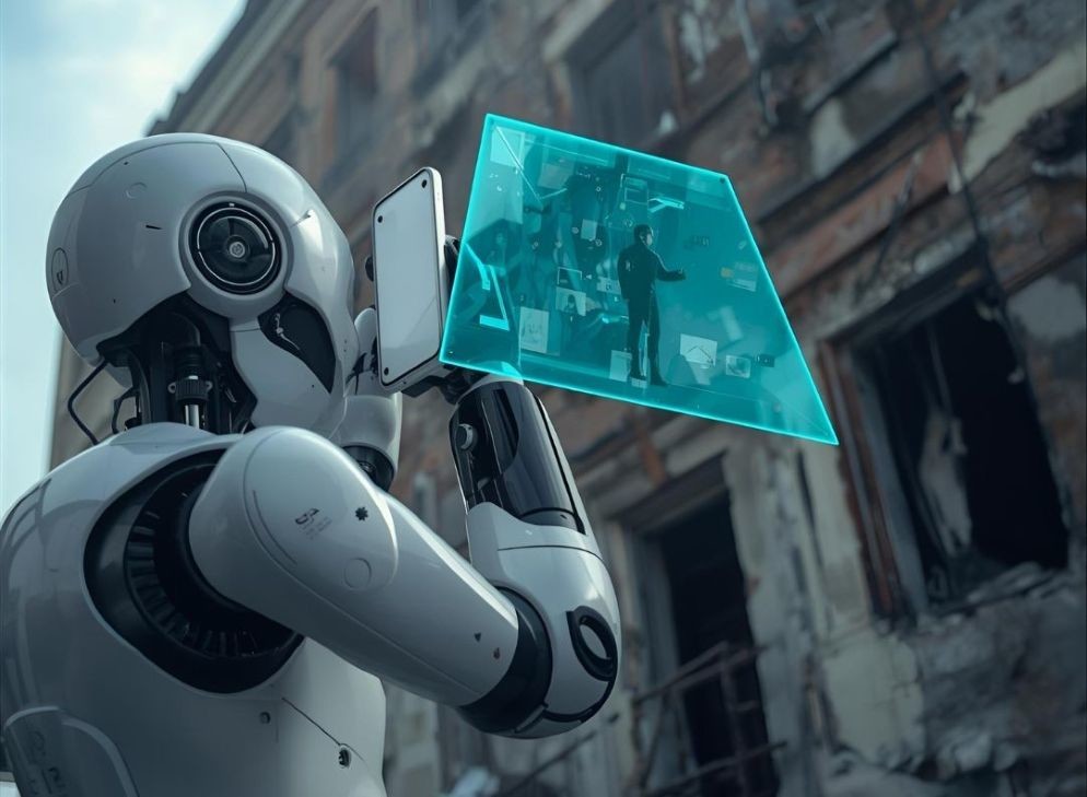 Ai 로봇이 지키는 도시안전 이미지 / 위키트리 Ai 이미지