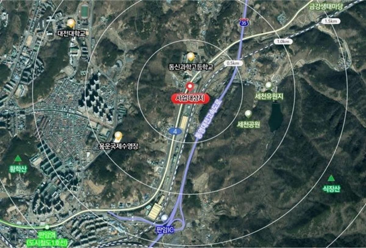 식장산역 위치도 / 대전시