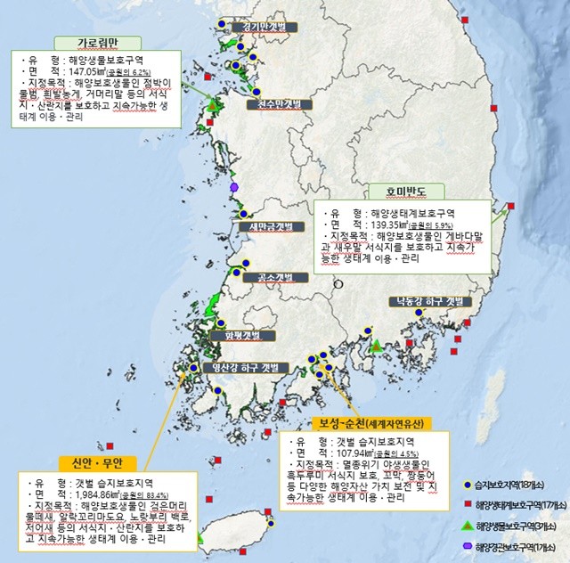 국가해양생태공원 지정위치