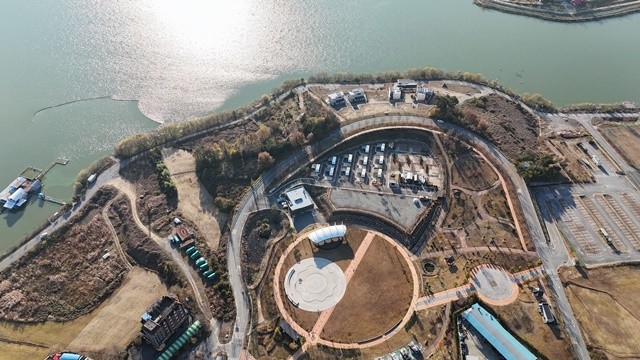 장성군 삼계면 상무평화공원 공공야영장. 장성군 제공