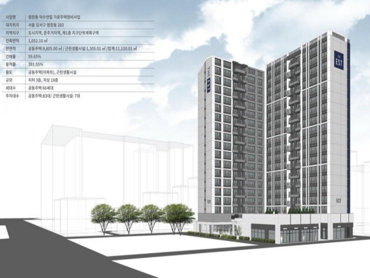 덕수연립 가로주택정비사업 조감도 / LH