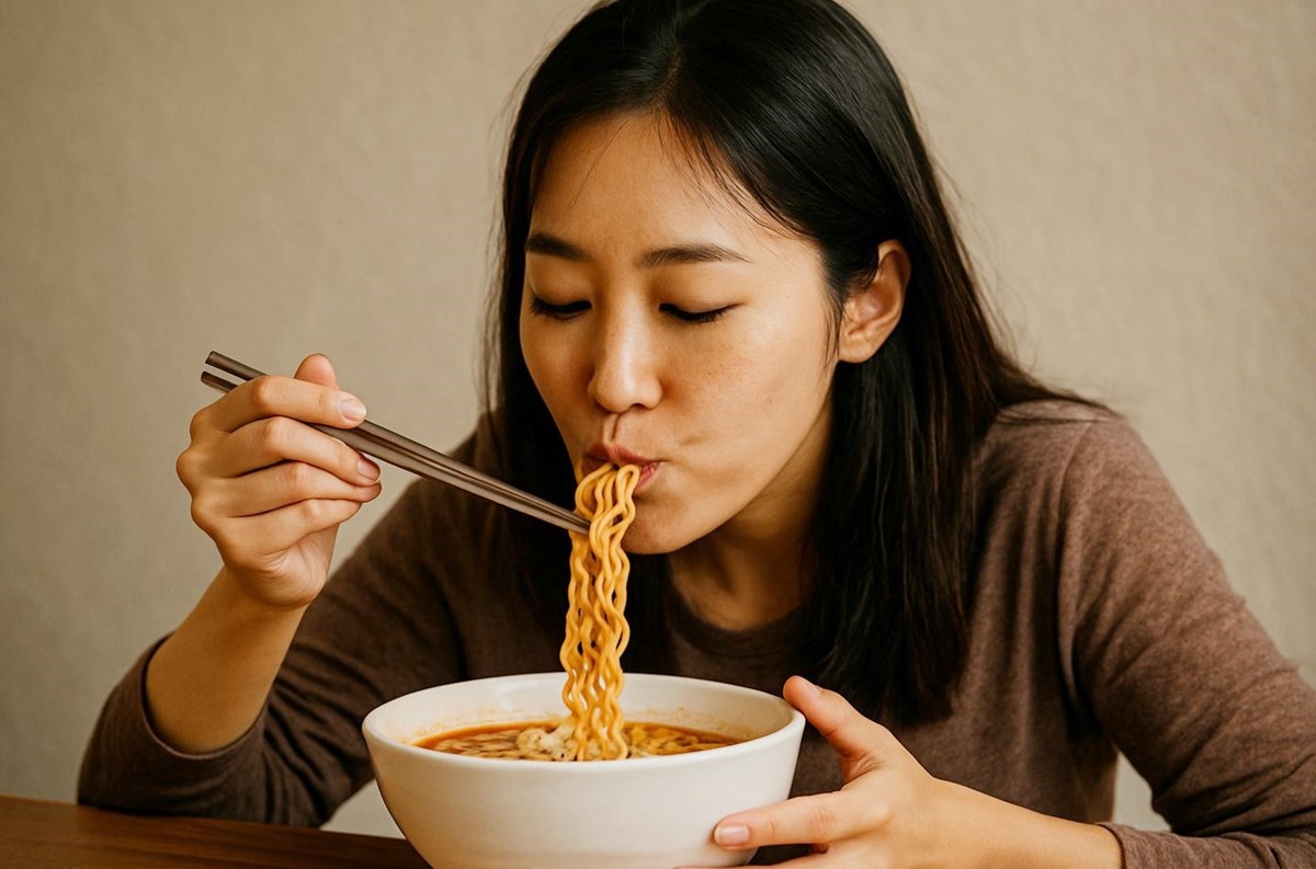 라면에 케첩을 넣어주면 감칠맛이 살아난다. 기사 이해를 돕기 위해 AI를 활용해 제작한 자료 이미지입니다.