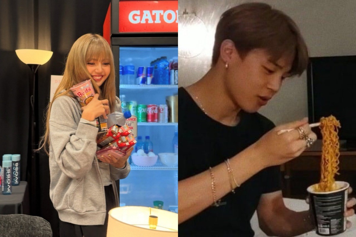 불닭볶음면을 즐기는 스타들 / 리사 SNS, BTS 자체 콘텐츠 영상 캡처