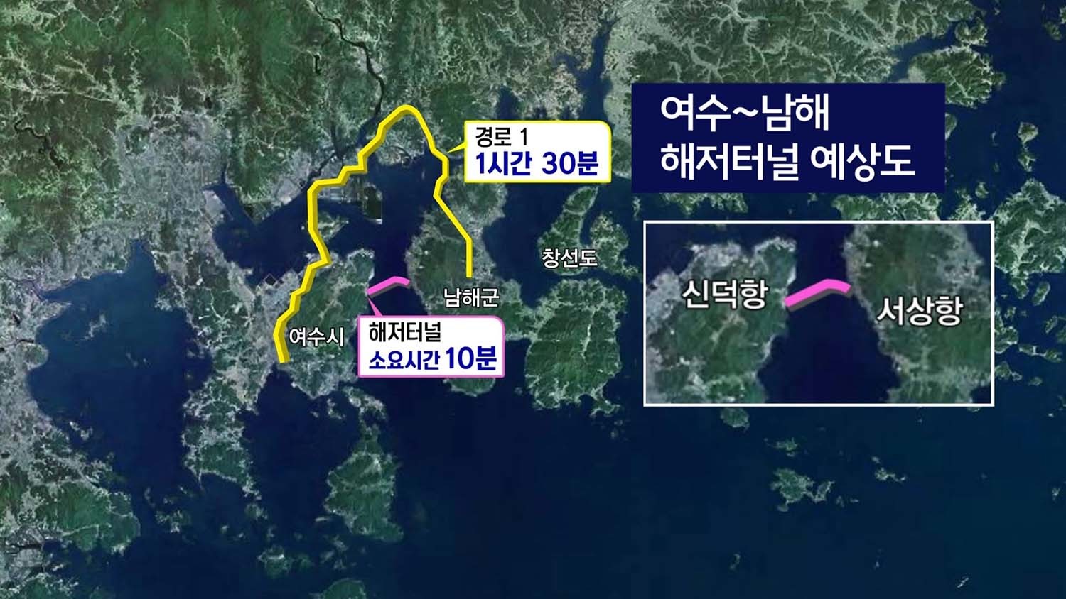 여수~남해 해저터널 예상도. / KBC