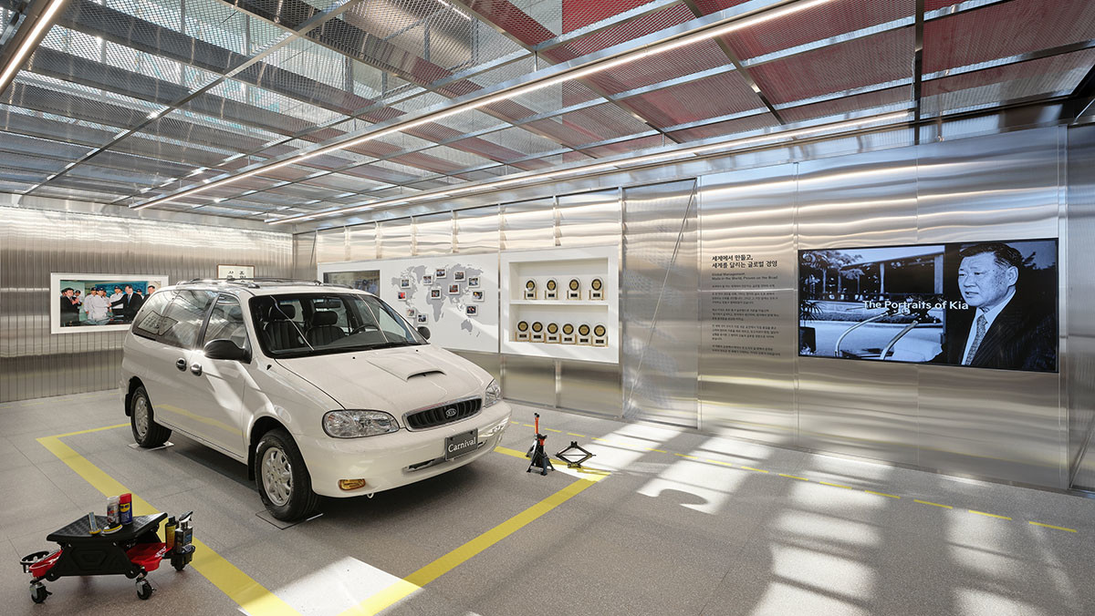 움직임의 유산 전시. / 기아