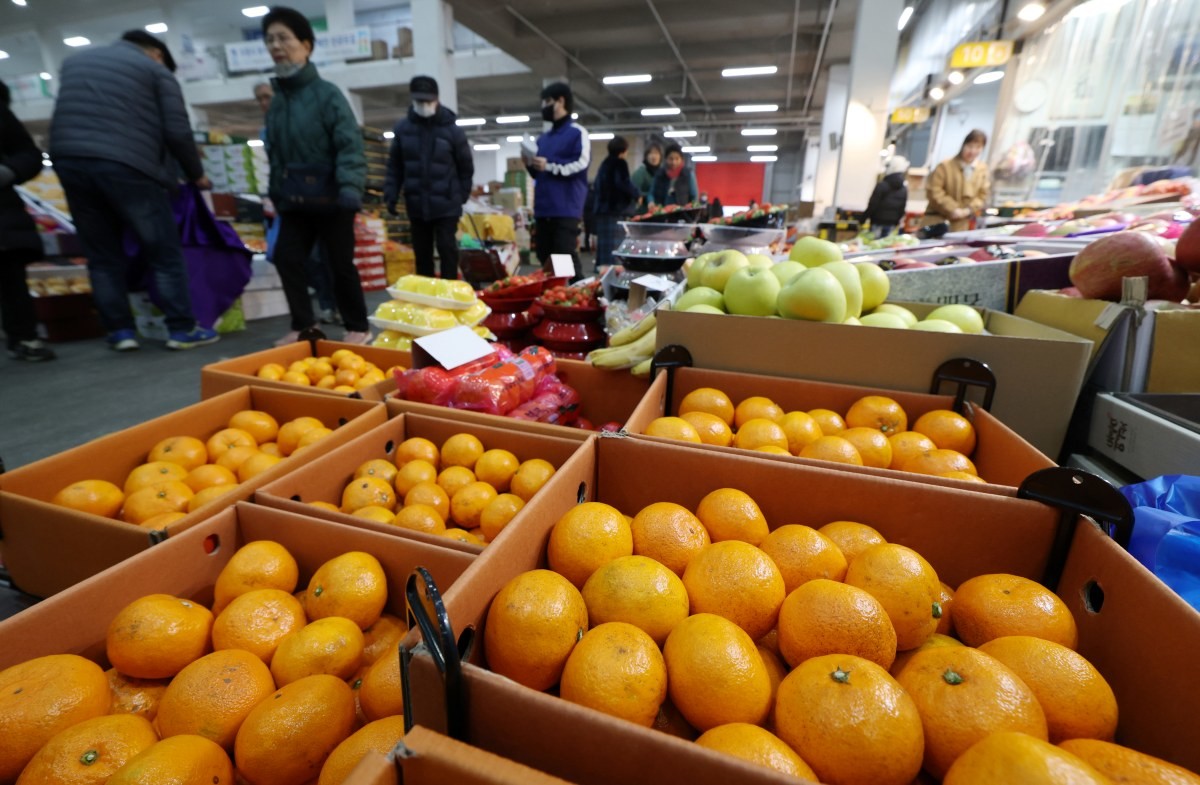 2일 국가데이터처가 발표한 11월 소비자물가 동향에 따르면 귤 물가는 작년보다 26.5퍼센트 급등했다.      / 뉴스1
