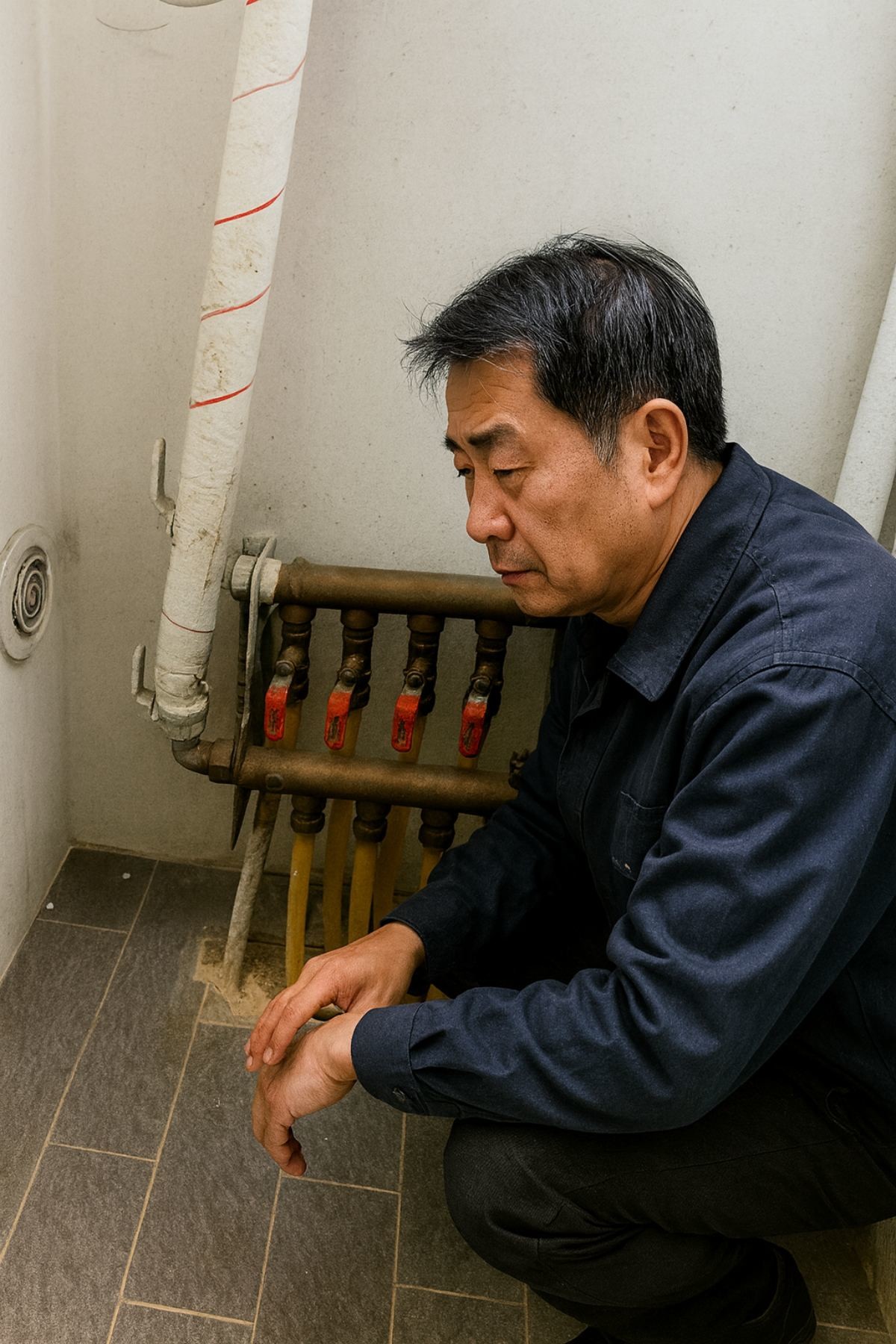 보일러 파이프 분배기. 기사 내용을 바탕으로 제작한 자료사진.