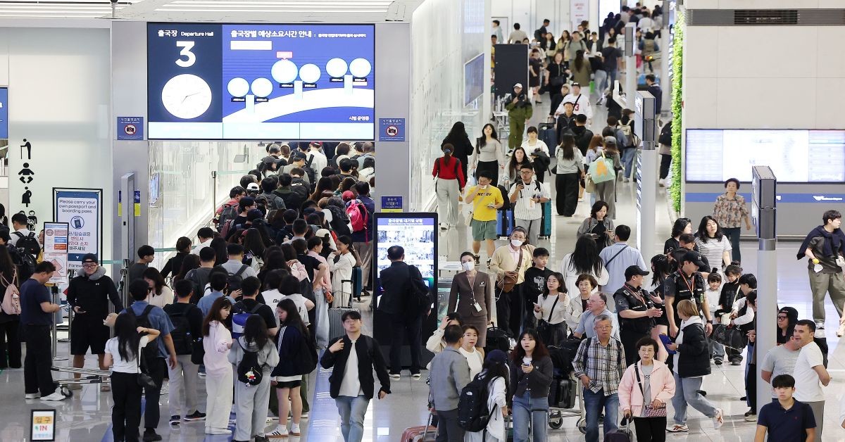 인천국제공항 제1여객터미널 출국장 / 뉴스1