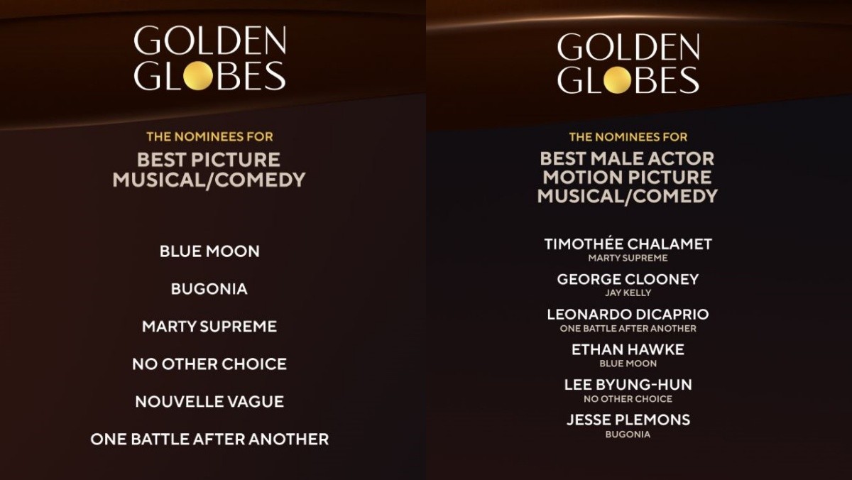 박찬욱 감독의 영화 '어쩔수가없다'와 주연 배우 이병헌이 제83회 골든글로브 시상식 주요 부문 후보에 올랐다.  / 골든글로브 인스타그램