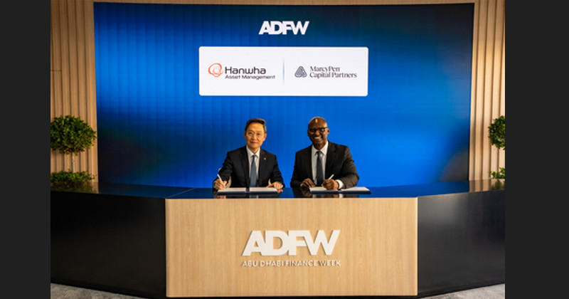 김종호 한화자산운용 대표이사와 로비 로빈슨 마시펜 대표이사 / 마시펜