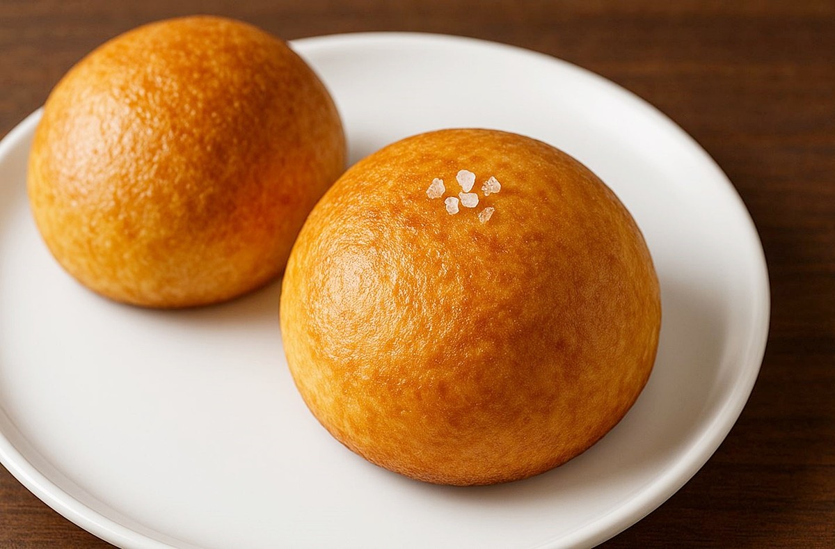 에어프라이어에 노릇노릇하게 구은 호빵 모습. 기사 이해를 돕기 위해 AI를 활용해 제작한 자료 사진입니다.