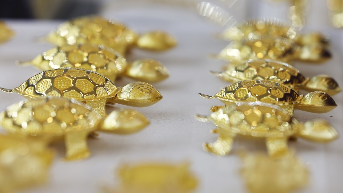 10월 15일 오후 서울 종로구 한국금거래소에 금이 진열돼 있다. 기사와 직접적으로 관련 없는 자료사진. / 뉴스1