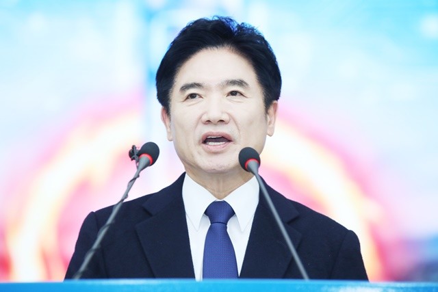 김대중 전라남도교육감이 9일 청사 대회의실에서 ‘AI·에너지 교육 밸리’구축 비전을 발표하고 있다.