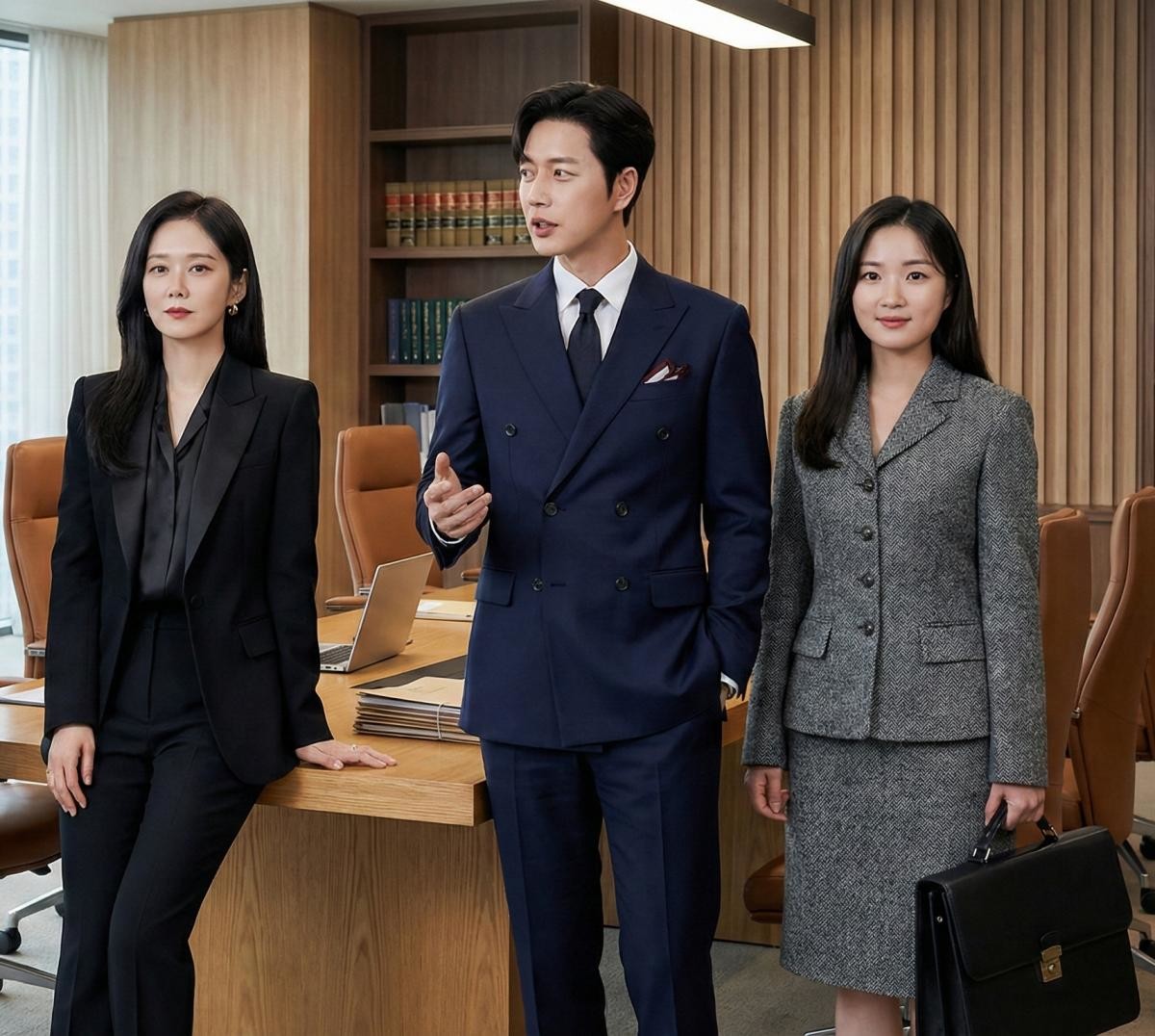 '굿파트너' 시즌2 예상 스틸컷?! SBS, 뉴스1 자료 사진 토대로 AI툴 활용해 제작한 이미지.