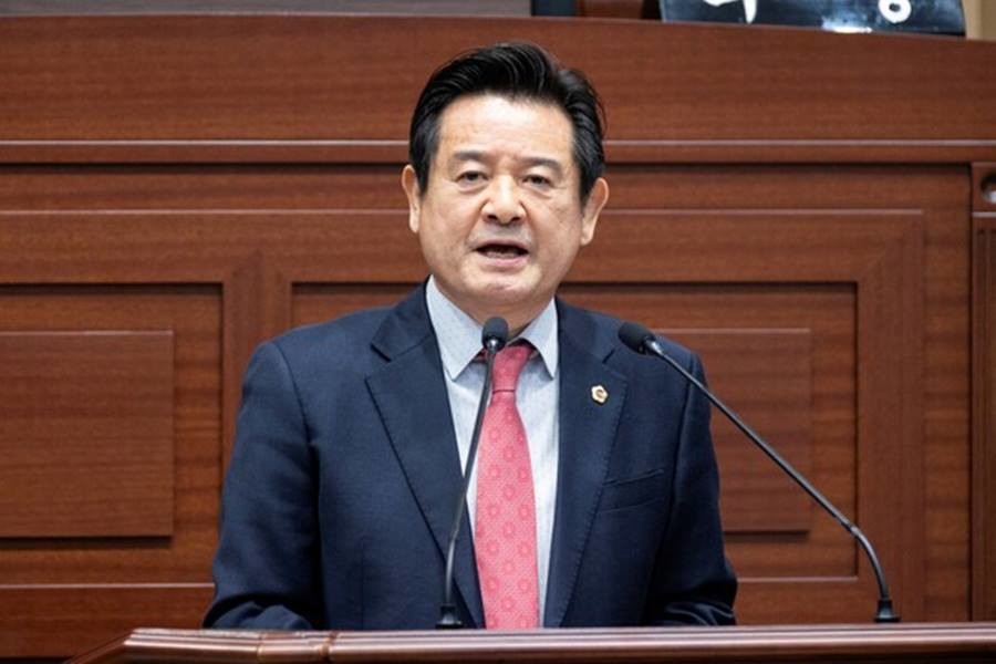 제359회 제2차 정례회 제3차 본회의 5분 자유발언을 하고 있는 이칠구 도의원 / 경북도의회 제공