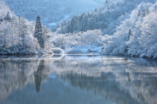 추천관광지- 화순 세량지의 겨울아침(정인희 작품)