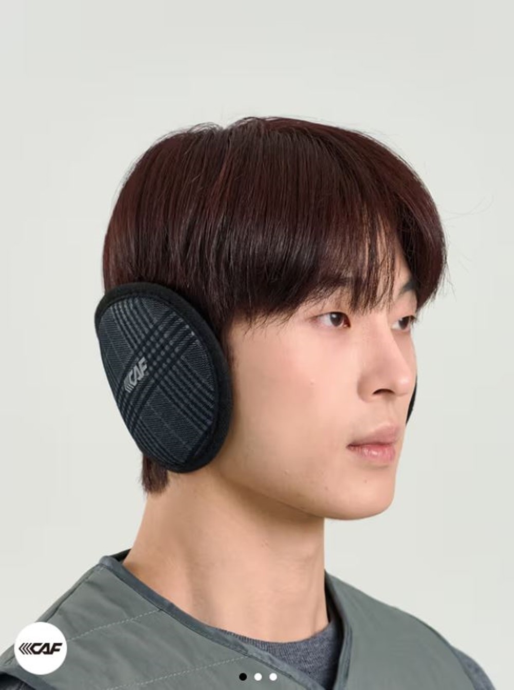 다이소 르까프 귀마개 체크 패턴 상품 모습 / 다이소 제공