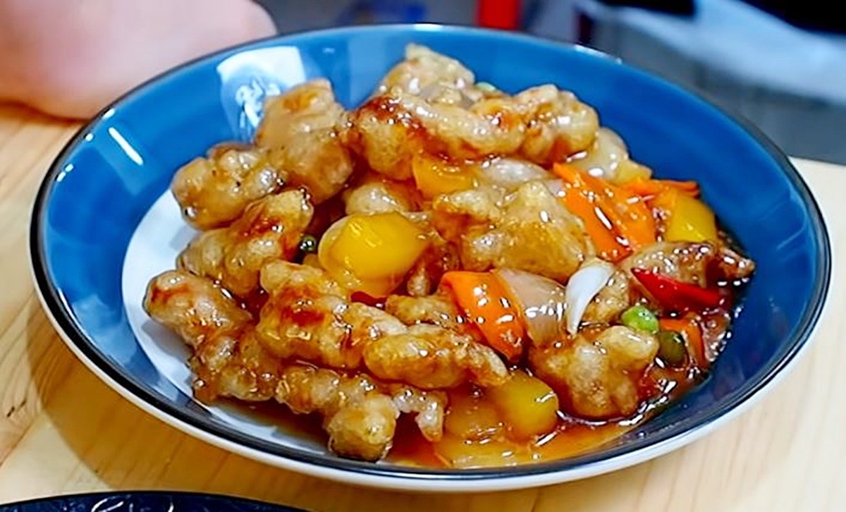 맛있는 찹쌀탕수육 모습. 기사 이해를 돕기 위한 자료 사진입니다. / 유튜브 '슈고'