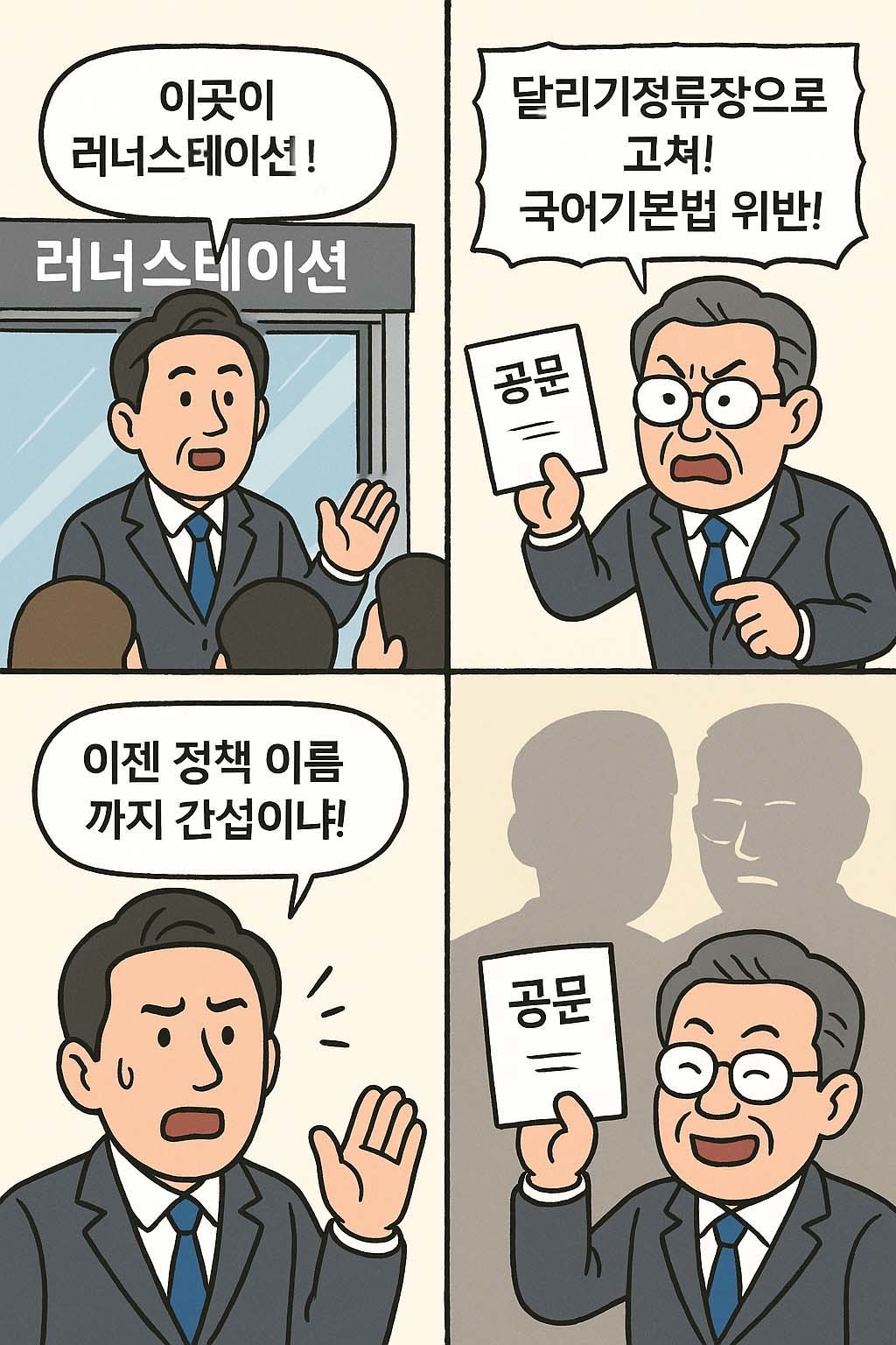글에 대한 이해를 돕기 위해 AI 툴로 제작한 네컷만화.