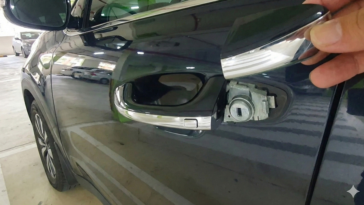 일반적인 차량들의 열쇠 구멍 위치. / 생성형 AI로 제작한 이미지