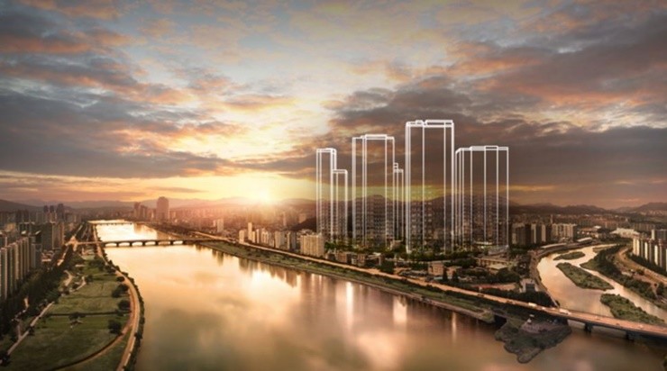 HDC현대산업개발이 울산 중구 반구동 일원에 ‘태화강 센트럴 아이파크’를 공급하며 울산 도심 주거시장 공략에 나선다. / 사진제공=HDC현대산업개발