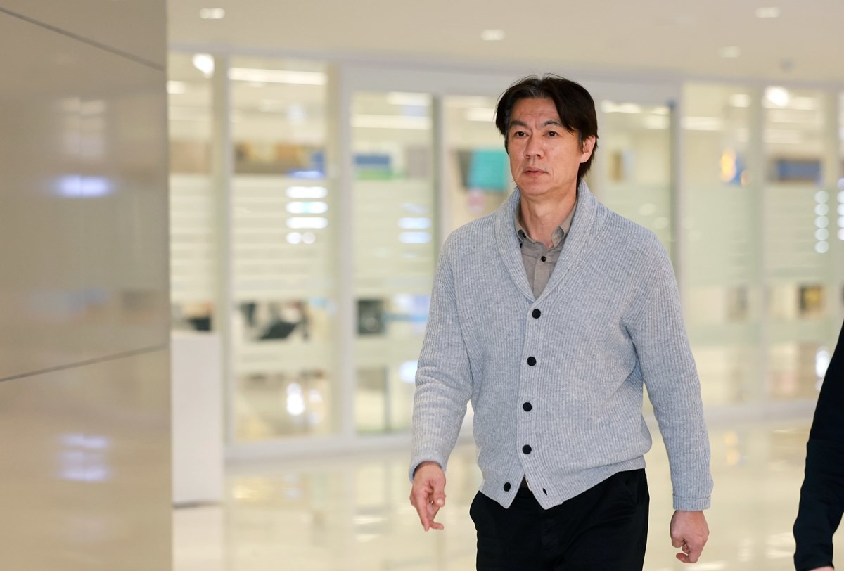 귀국한 홍명보 한국 축구 국가대표팀 감독 / 뉴스1