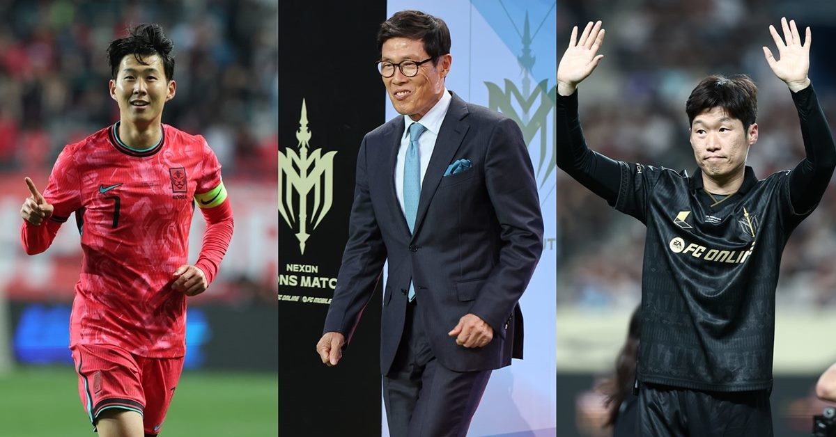 왼쪽부터 손흥민, 차범근, 박지성 / 뉴스1